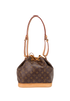 Petit Noe, &pound;1,100, Handbags, Brown, Canvas, Back view